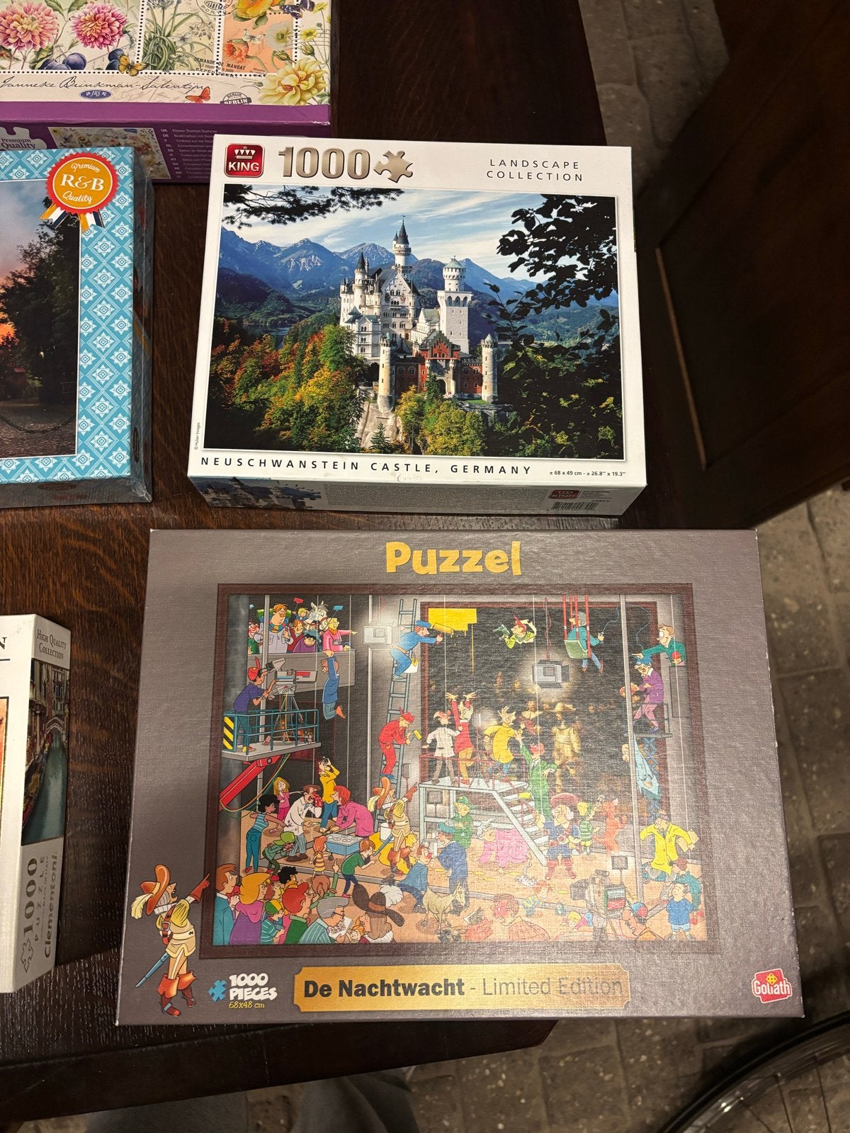 Diverse 1000-stukjes legpuzzels - Verschillende thema's, Ophalen of Verzenden, 500 t/m 1500 stukjes, Gebruikt, Legpuzzel