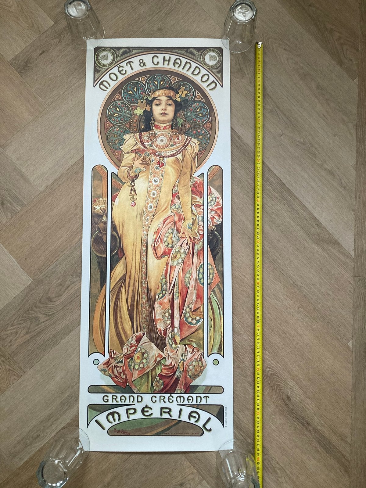 Moët & Chandon Imperial Art Nouveau Poster Mucha, Ophalen, Deurposter of groter, Reclame, Rechthoekig Staand