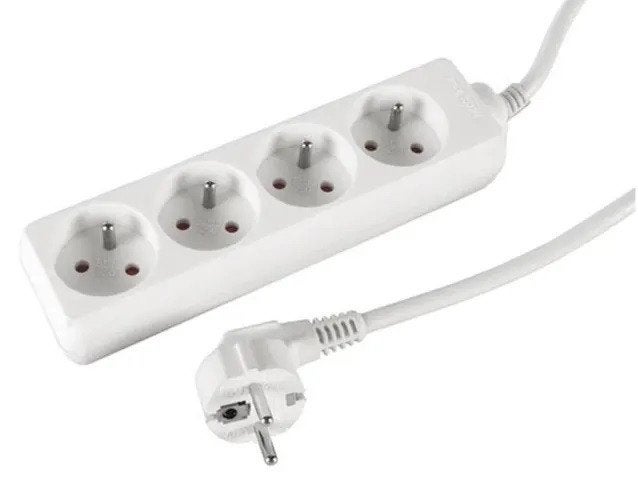 4 stekkerdoos 2.4meter 3680watt 1.5mm tüv gekeurd gevlochten, Ophalen, Nieuw, Kabel of Snoer