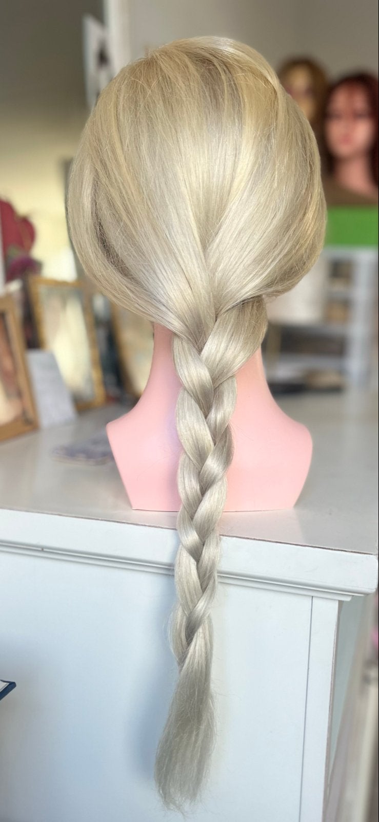 Nieuwe blonde lace pruik van echt haar, Ophalen of Verzenden, Nieuw, Pruik of Haarverlenging