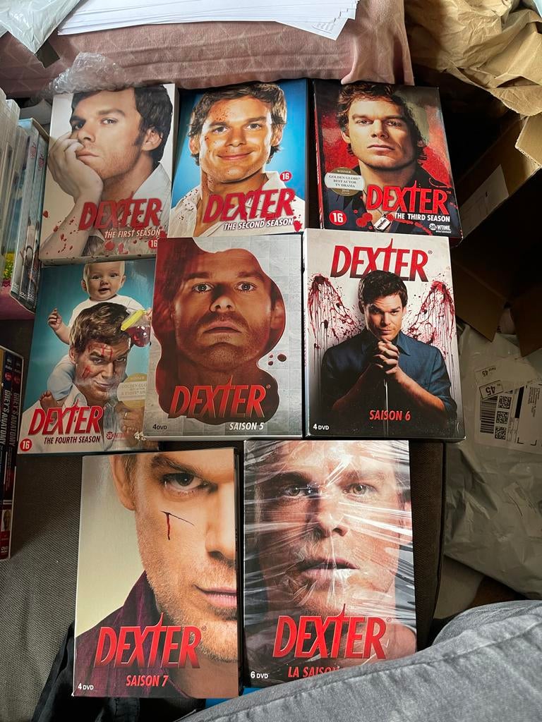 Dexter DVD boxsets seizoen 1 t/m 8, Gebruikt, Vanaf 16 jaar, Boxset, Drama
