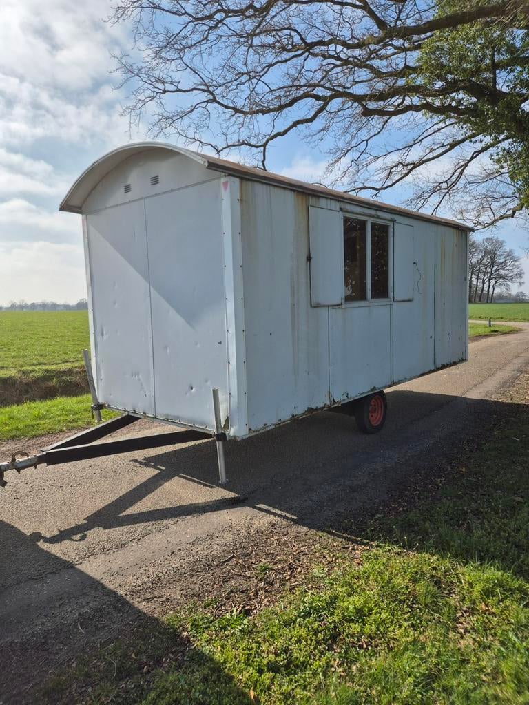 5 meter Schaftwagen Pipowagen Bouwkeet Schaftkeet Tiny House, Ophalen of Verzenden, Gebruikt