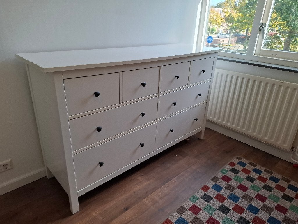 IKEA Hemnes ladekast 8 lades wit - 160x96 cm, Huis en Inrichting, Ophalen, Gebruikt, 5 laden of meer, 150 tot 200 cm