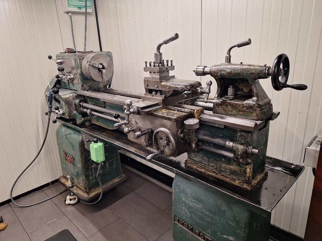Gereviseerde J. Kok draaibank 1947, Ophalen, Zo goed als nieuw, Metaaldraaibank, 500 tot 1000 mm