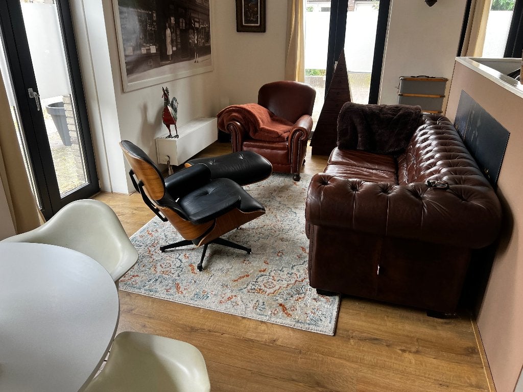 Eames stijl lounge chair + ottoman, Ophalen