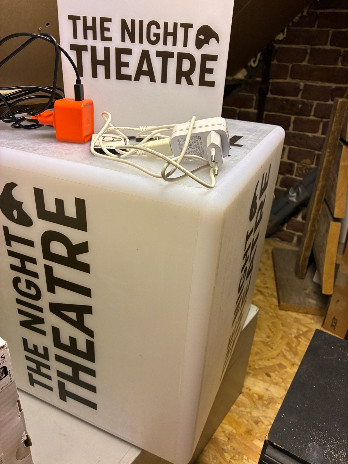 Lichtkubus - Set van 2: Groot en Klein, Huis en Inrichting, Wit, Overige merken, Gebruikt, Kunststof