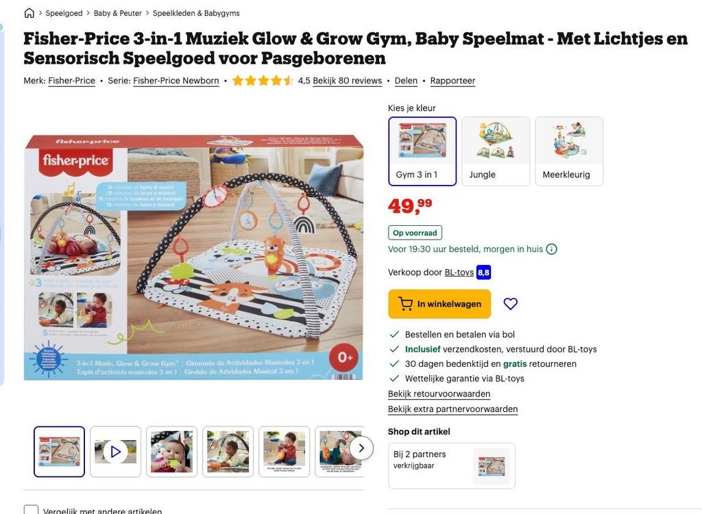 NIEUW + ONGEBRUIKT Muziek Glow & Grow Gym Speelmat, Ophalen of Verzenden, Nieuw, Babygym, Met licht