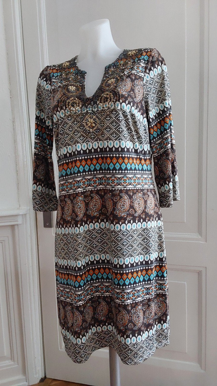 Leuke K Design jurk maat L, Meerkleurig, ., Maat 42/44 (L), Ophalen of Verzenden