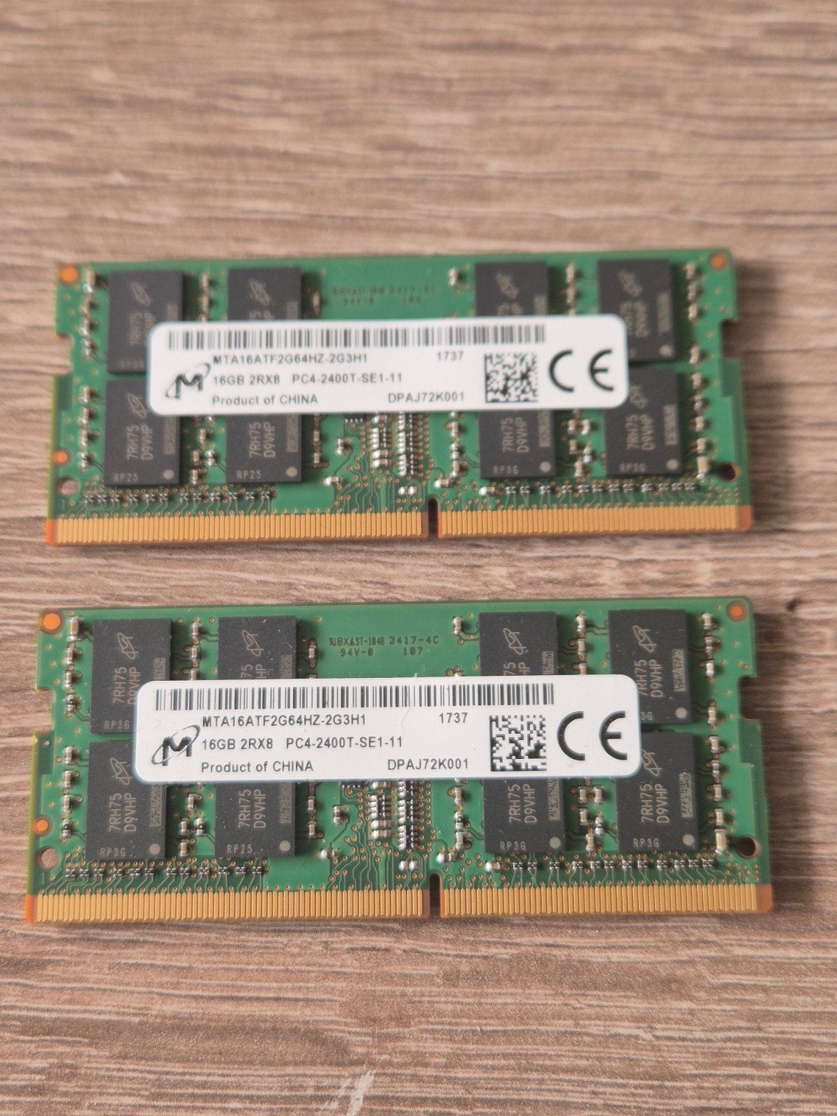 2x 16GB DDR4 RAM PC4-2400T-SE1-11 SODIMM, Ophalen, DDR4, Zo goed als nieuw, Laptop