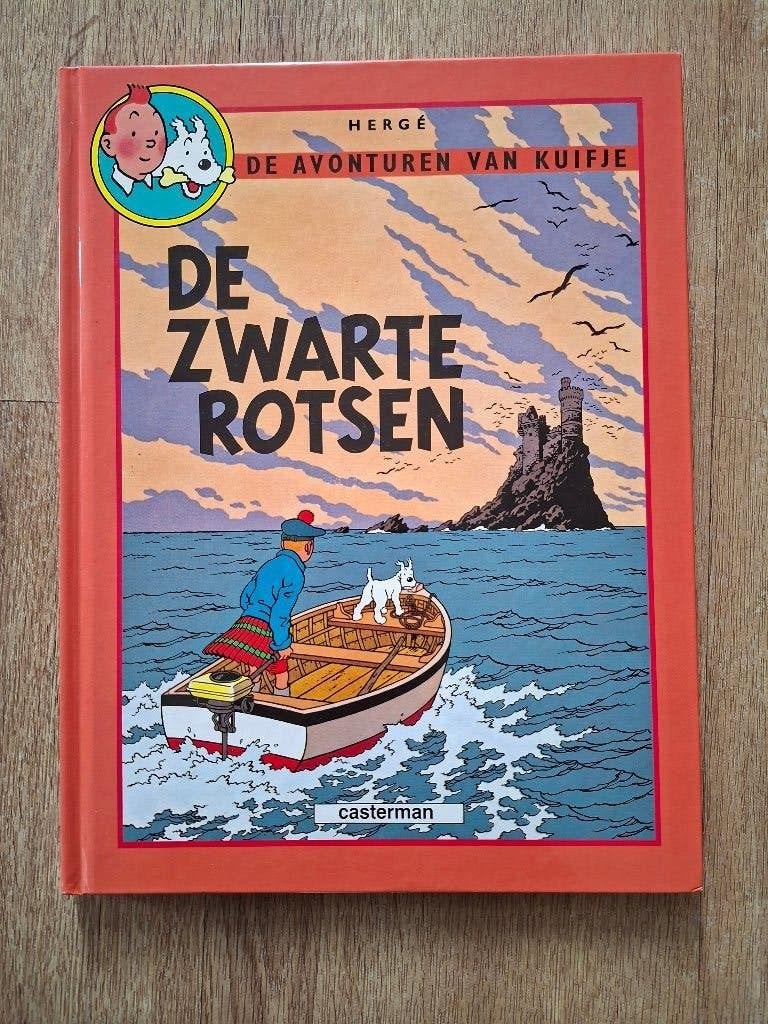 Kuifje: De Zwarte Rotsen / De Geheimzinnige Ster (Hardcover), Eén stripboek, Ophalen of Verzenden, Zo goed als nieuw