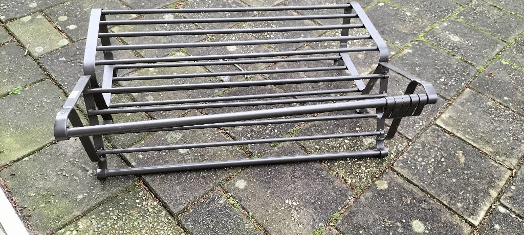 IKEA PORTIS schoenenrek en kapstok staalset van 2, Zo goed als nieuw, Minder dan 100 cm, Metaal, Ophalen