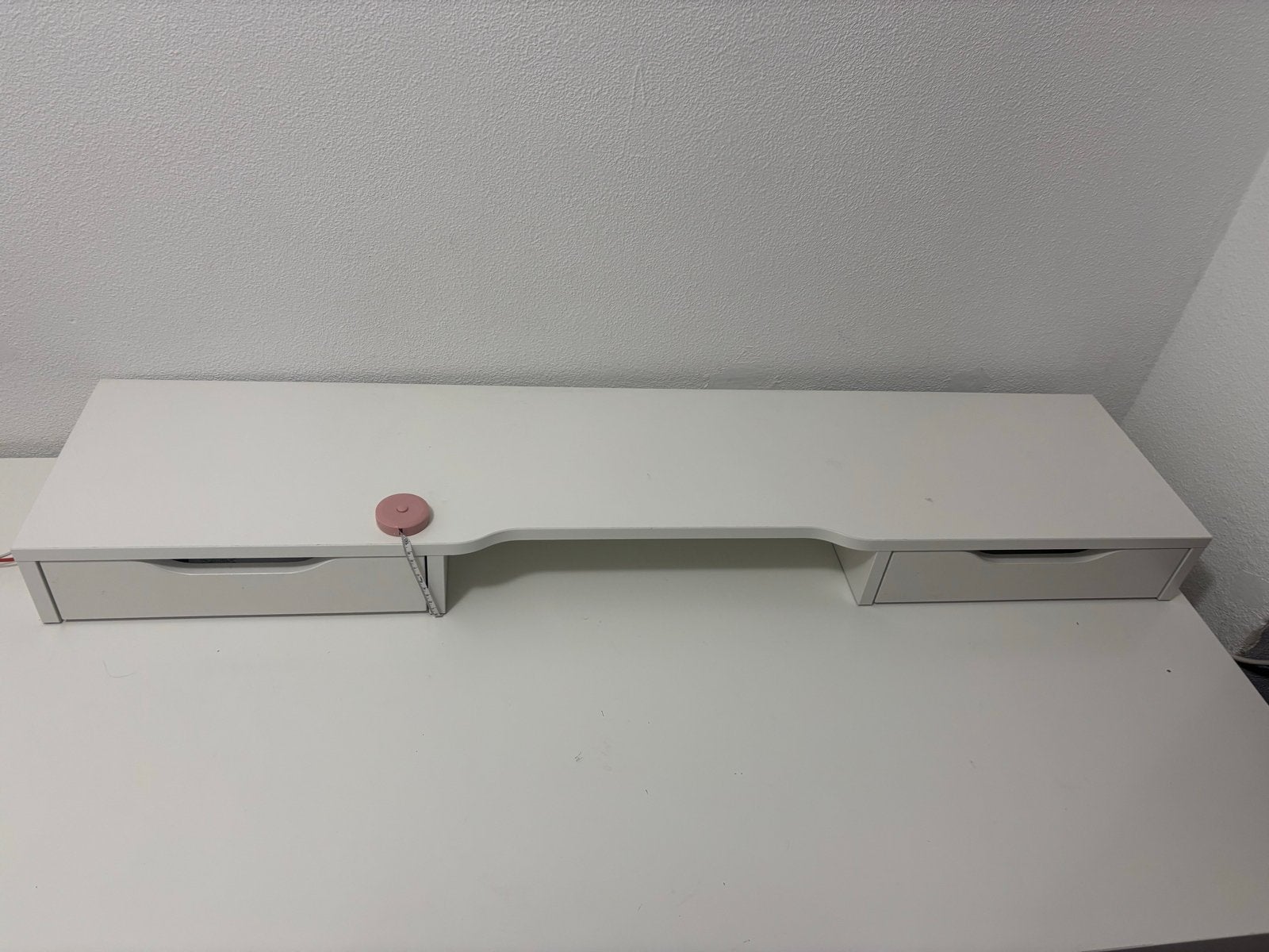 Witte bureau opzet met lades - IKEA, Huis en Inrichting, Bureaus, Ophalen, Overige typen, Gebruikt, Met lades