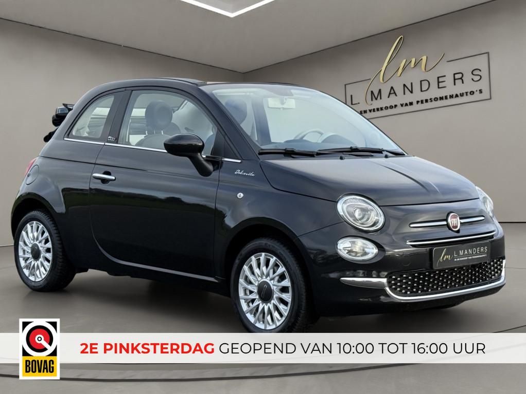 Fiat 500C 1.0 Hybrid Dolcevita 2022 ZWART | Cabriolet | Lede, Auto's, Fiat, Keurmerk '100% Onderhouden', Gebruikt, Euro 6, Cabriolet