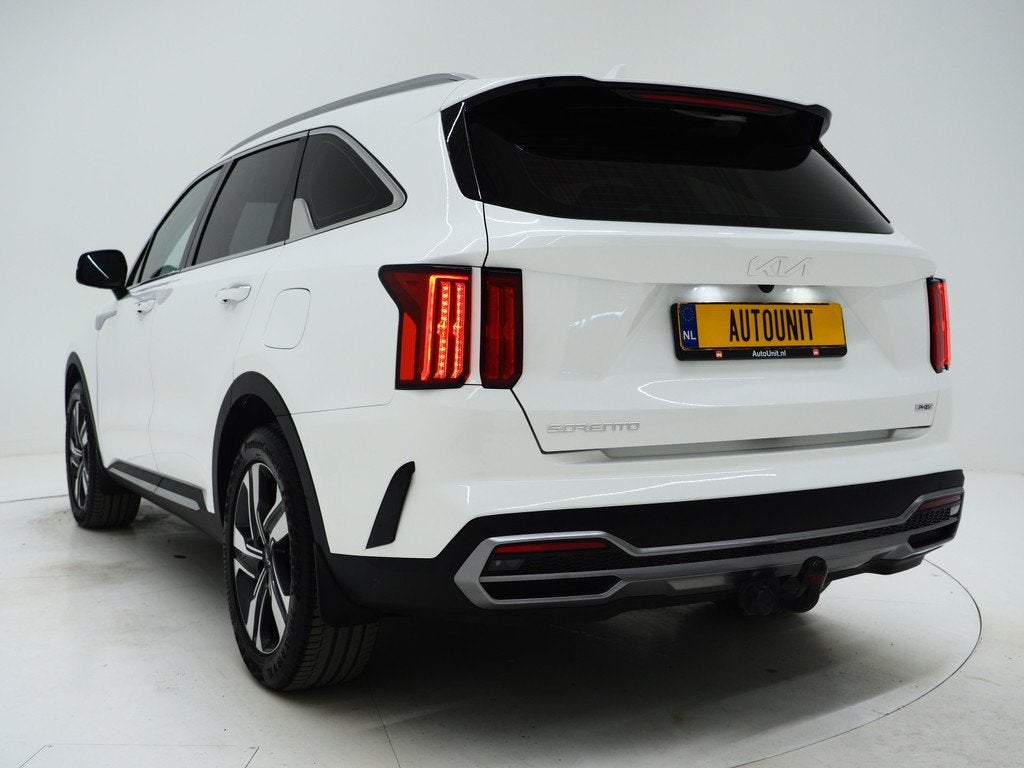 Kia Sorento 1.6 T-GDI Plug-in Hybrid 4WD 7p. | Trekhaak | Ca, Auto's, Kia, Stof, Gebruikt, Zwart, 4 cilinders