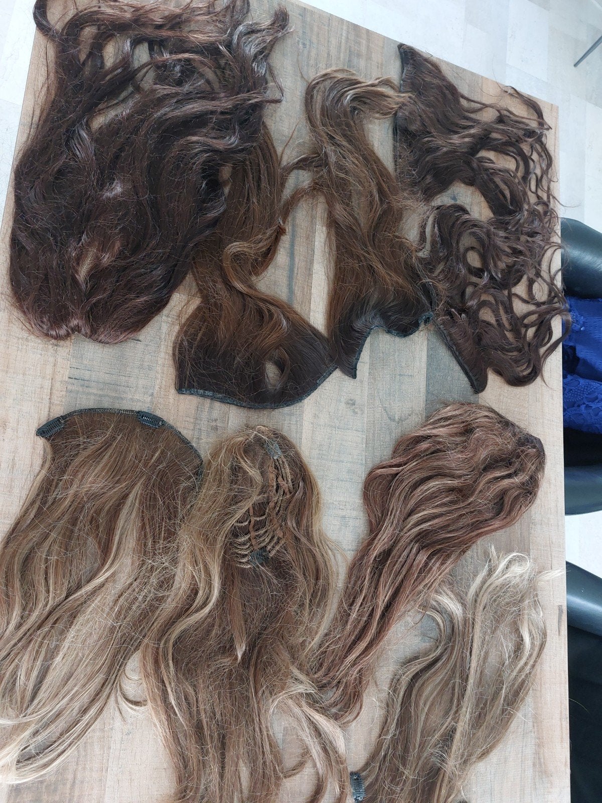 Haarstukken en pruiken echt haar, Ophalen of Verzenden, Zo goed als nieuw, Pruik of Haarverlenging