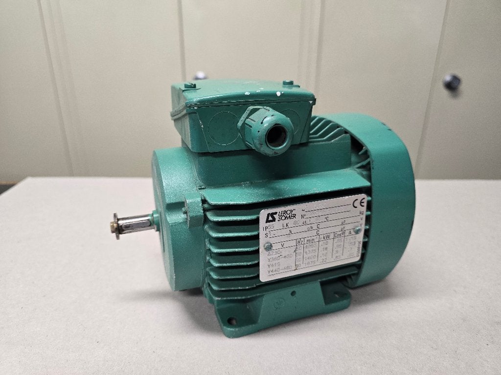 Leroy Somer elektromotor 3 phase 0,18 Kw - 1395 rpm, Doe-het-zelf en Verbouw, Motoren, Ophalen of Verzenden, Nieuw, Elektromotor