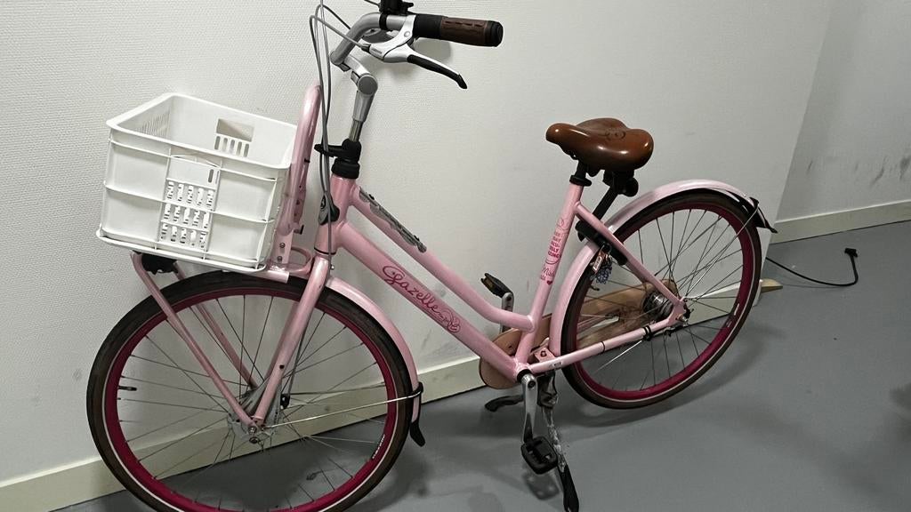 Damesfiets Miss Grace roze, Fietsen en Brommers, Fietsen | Dames | Damesfietsen, Ophalen, Zo goed als nieuw, Gazelle, Versnellingen