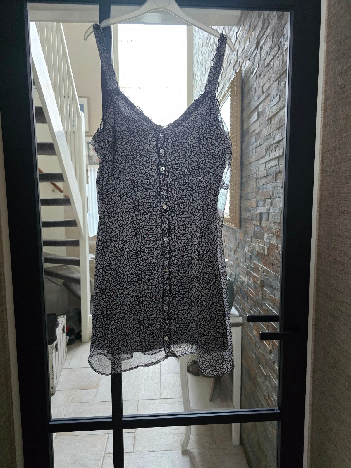 Te koop blauwe dames zomerjurk, maat L, merk Harper & Yve., Kleding | Dames, Jurken, Blauw, Maat 42/44 (L), Ophalen of Verzenden