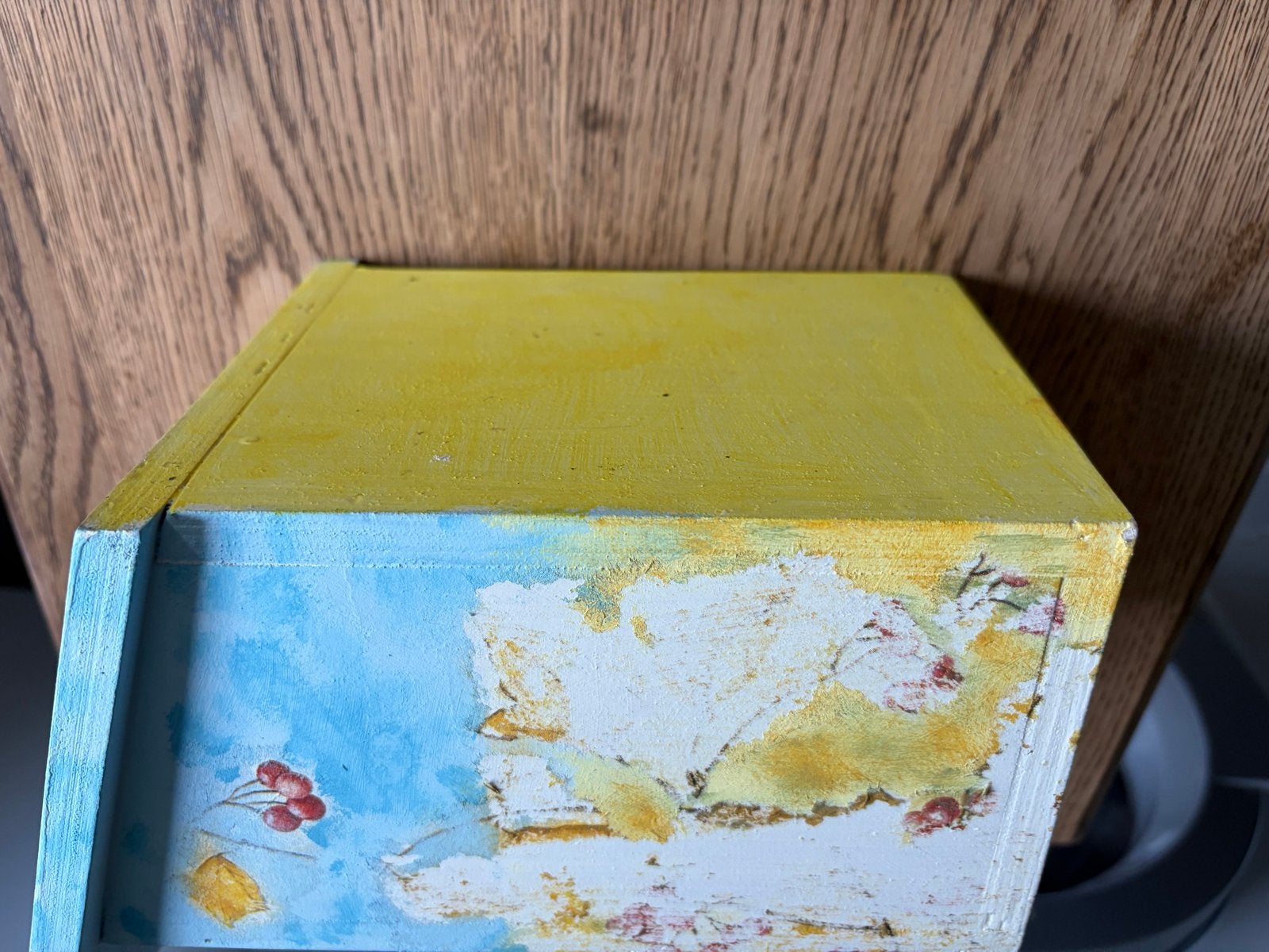 Decoratief vogelhuisje met vogelprint, Tuin en Terras, Ophalen, Gebruikt
