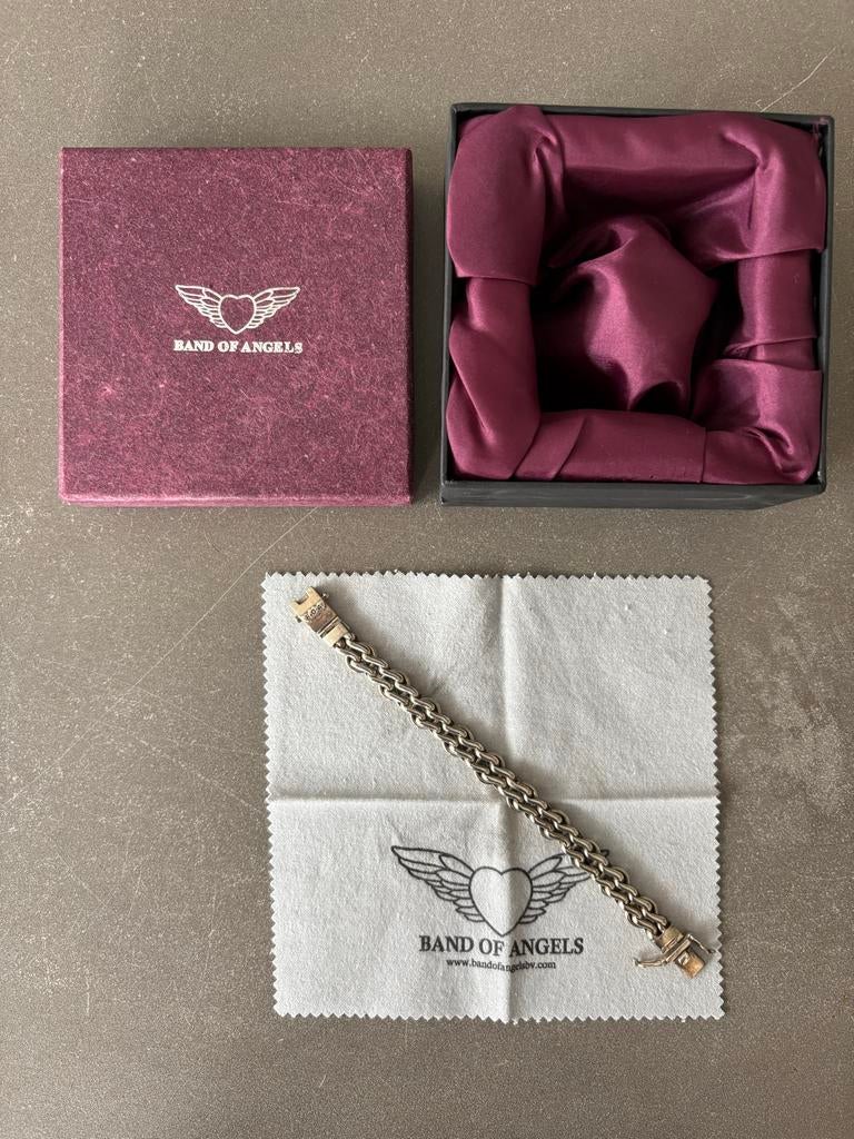Band of Angels zilveren armband, Sieraden, Tassen en Uiterlijk, Armbanden, Ophalen of Verzenden, Zo goed als nieuw, Zilver