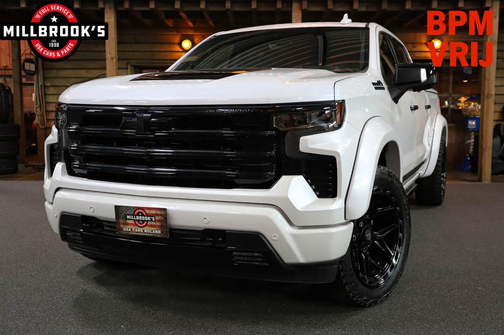 Chevrolet Silverado High Country Black Edition, Widebody, LP, 8 cilinders, 4 stoelen, Wit, Leder