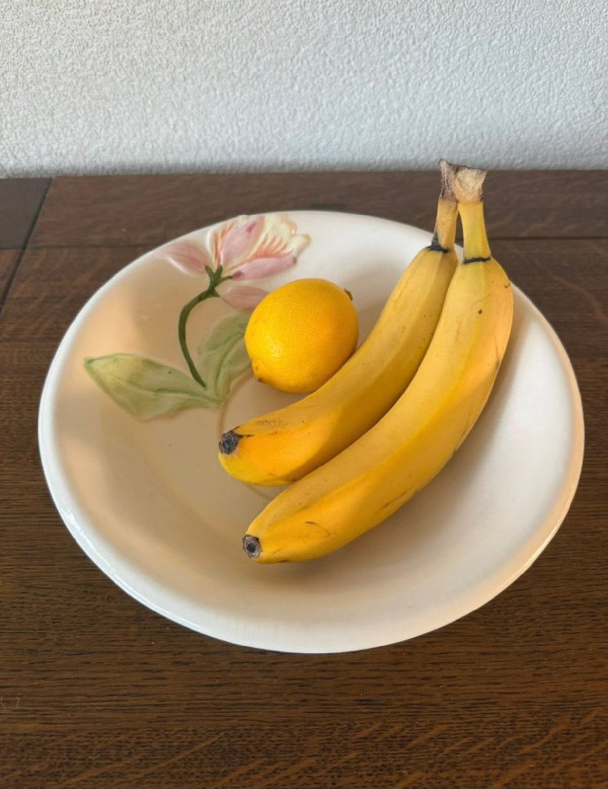 Vintage keramiek schaal met bloem, Antiek en Kunst, Ophalen of Verzenden