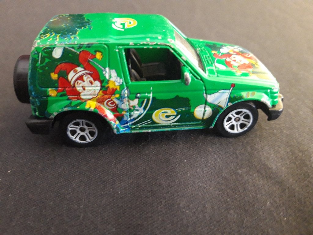 Mitsubishi Montero ( Pajero ) groen - de Efteling souvenir, Hobby en Vrije tijd, Ophalen of Verzenden, Gebruikt, Auto, Overige merken