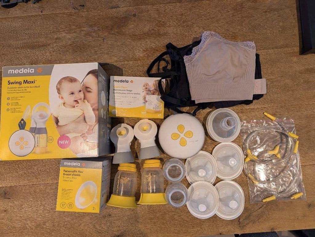 Medela maxi swing met verschillende schilden, BPA-vrij, Medela, Borstkolf, Ophalen of Verzenden