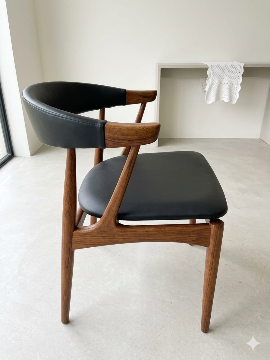 Johannes Andersen 'Cowhorn' stoel (BA113) - Teak, Ophalen