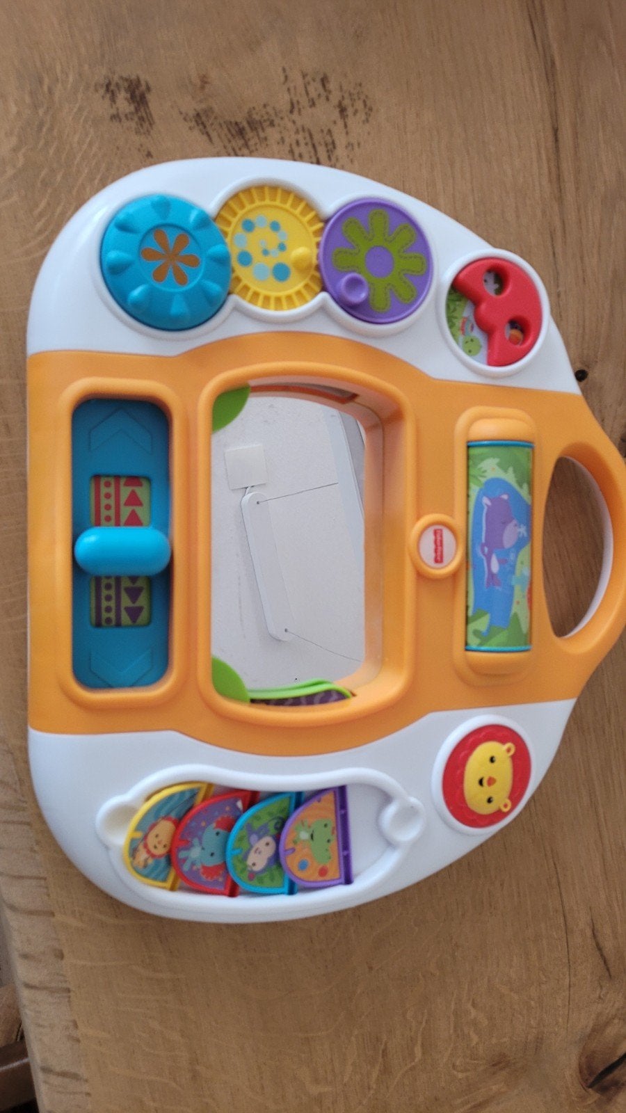 Fisher-Price Baby Speelbord met Spiegeltje en Geluid, Ophalen of Verzenden, Gebruikt, Overige typen, Met geluid