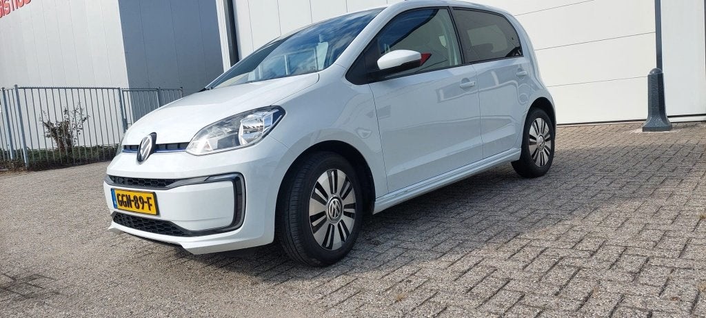 Volkswagen E-up! | 82pk | Automaat | Airco | Lichtmetalen V, Auto's, Up!, Leder en Stof, Wit, Elektrisch