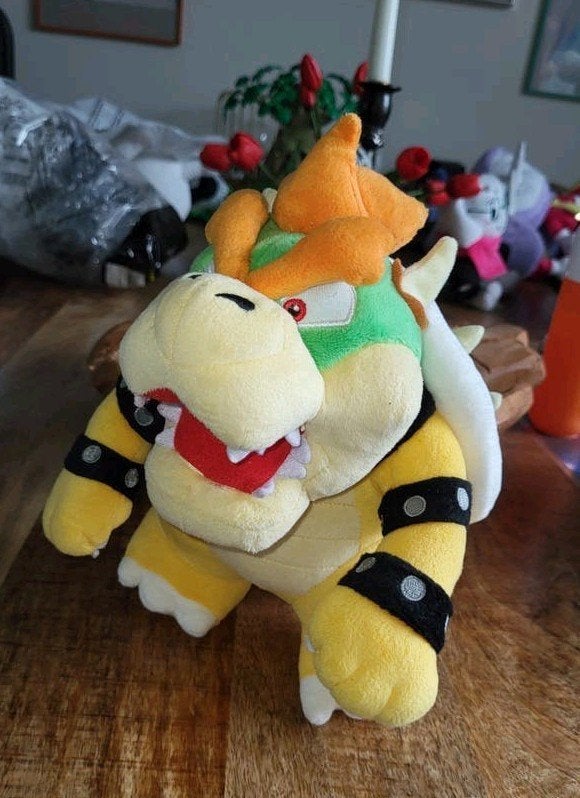 Nintendo Mario All Stars Officiële Bowser, Kinderen en Baby's, Speelgoed | Knuffels en Pluche, Gebruikt, Overige typen, Ophalen of Verzenden