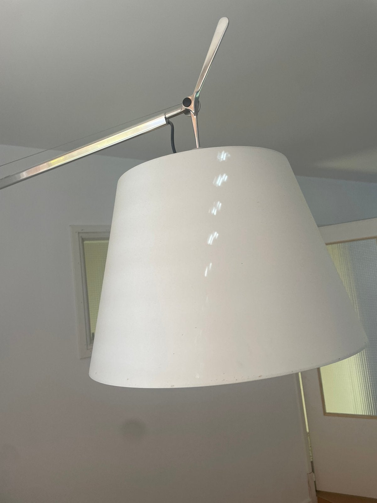 Artemide Tolomeo lampenkap 42cm, Ophalen, Zo goed als nieuw, Zilver