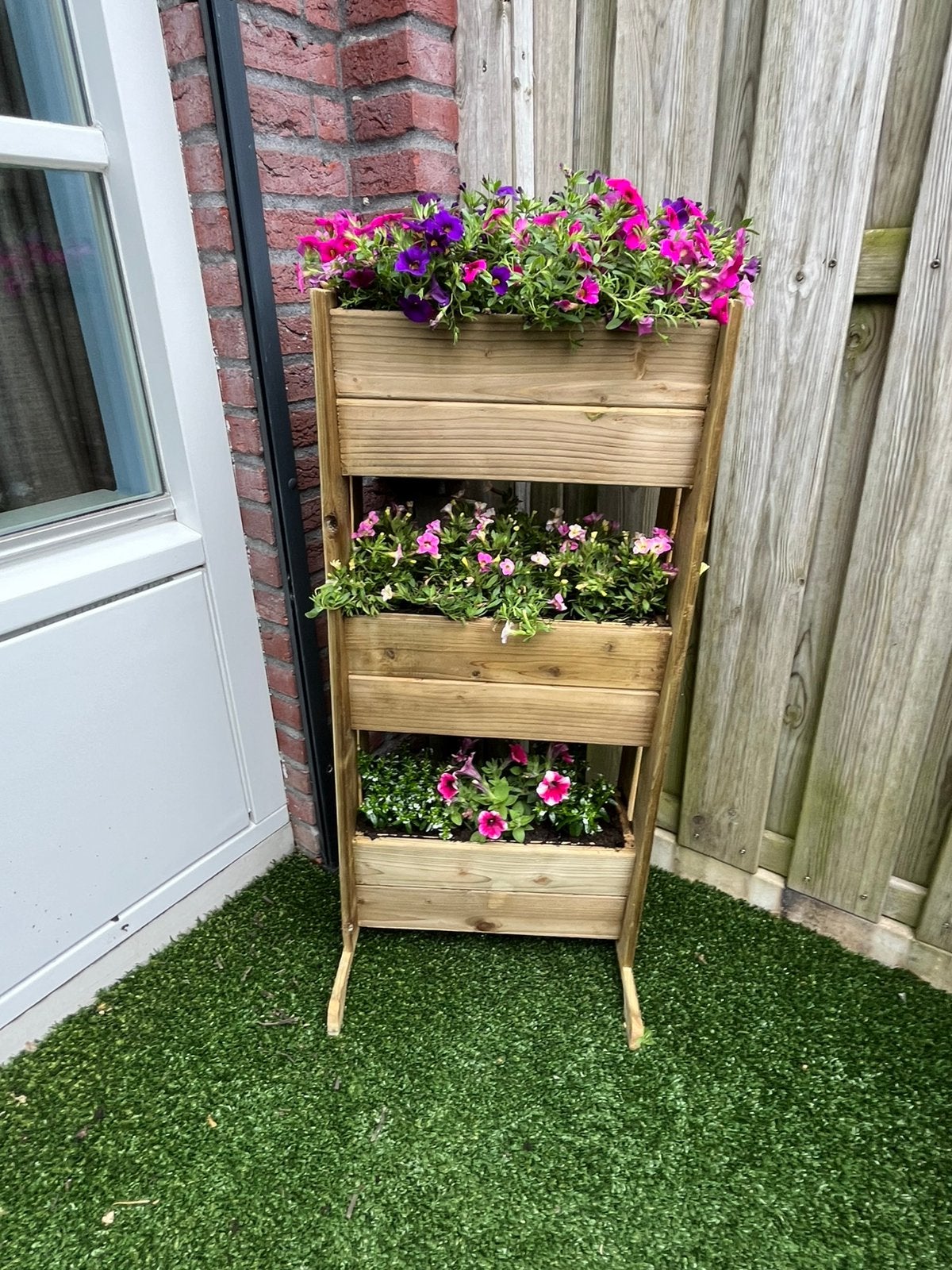 Handgemaakte houten maatwerk plantenbak plantenrek bloembak, Tuin en Terras, Ophalen, Nieuw, Hout