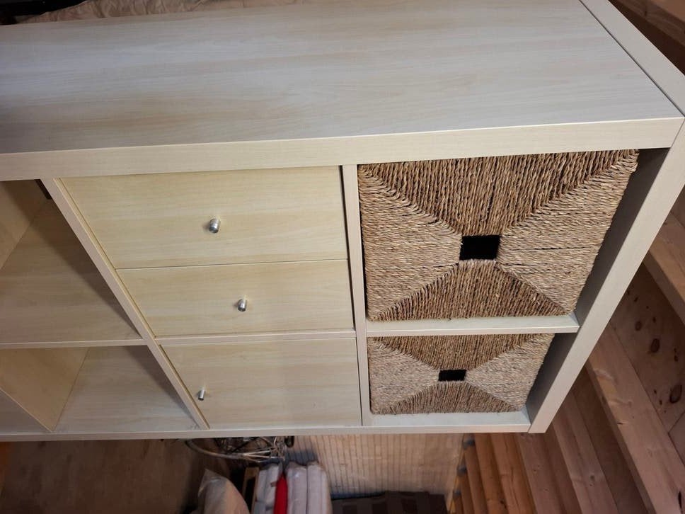 Te koop, Lage kast blank fineer., Ophalen, Gebruikt