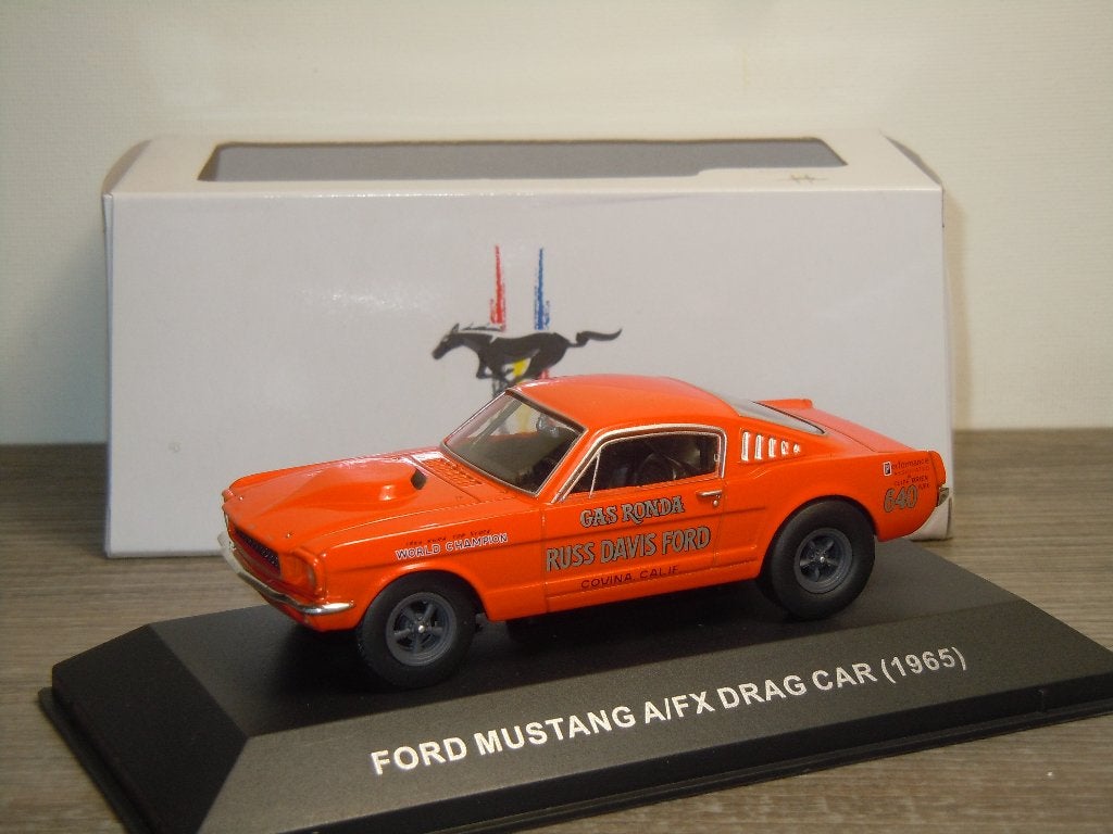 Ford Mustang A/FX Drag Car 1965 - The Mustang Garage - 1:43, Overige merken, Auto, Verzenden, Zo goed als nieuw