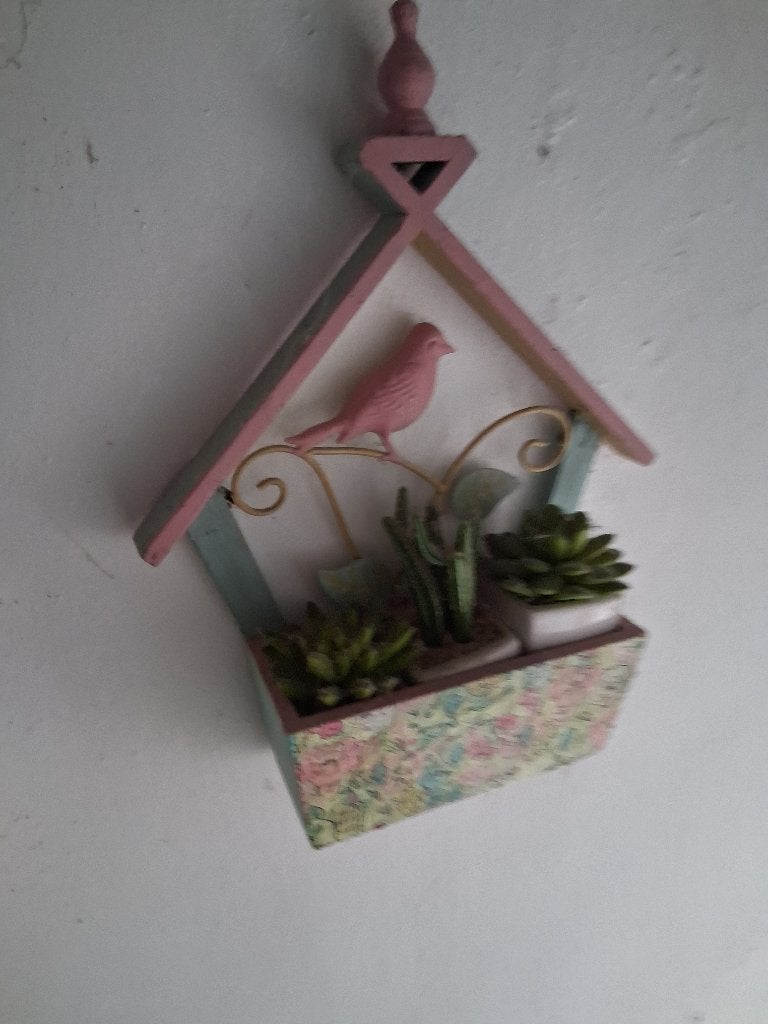 plantenbakjes met vogel, Ophalen, Overige materialen, Zo goed als nieuw, Balkon