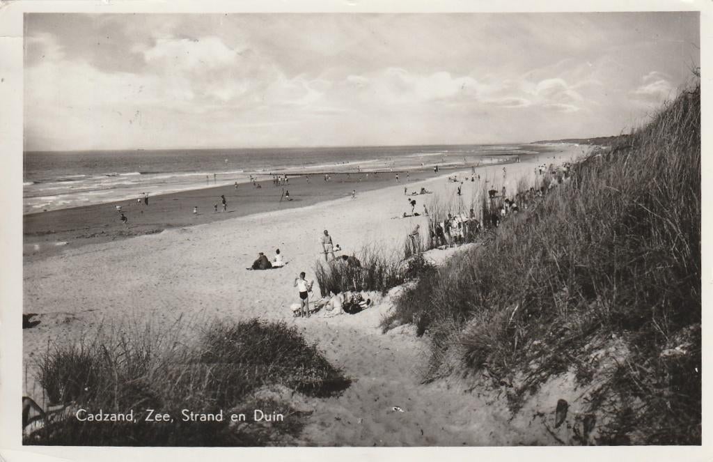CADZAND Zee Strand en Duin, Verzenden, 1940 tot 1960, Gelopen, Zeeland