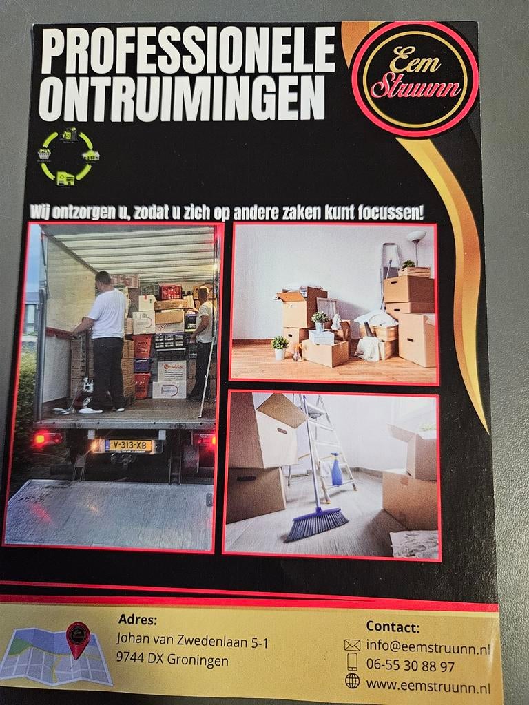 Huisontruiming Woning Ontruiming zorgkamers, Ophalen, Huisontruiming, Ontruiming na overlijden, Woningontruiming