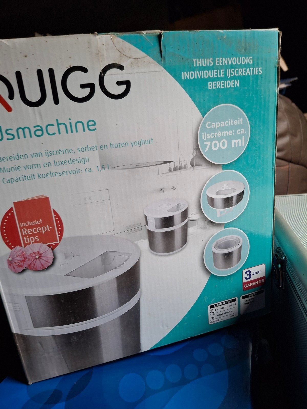 QUIGG IJsmachine - Snel en eenvoudig zelf ijs maken, Ophalen of Verzenden