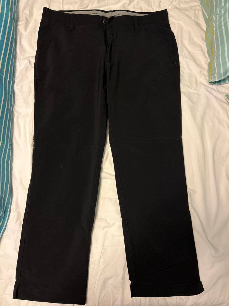 Under Armour Golfbroek Zwart Maat 38/34, Ophalen of Verzenden, Zo goed als nieuw, Kleding, Overige merken
