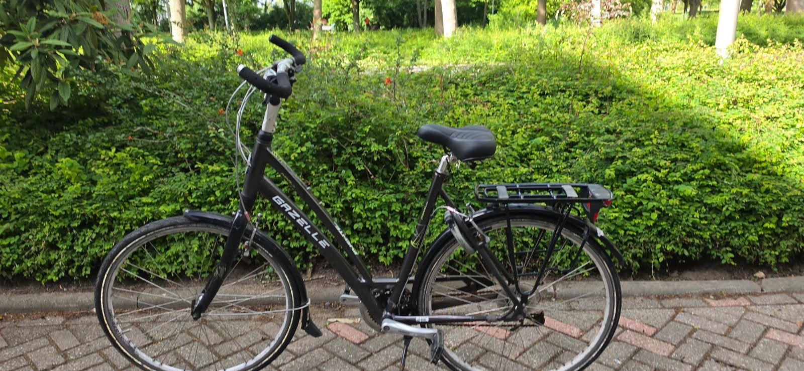 Gazelle fuente fiets met versnellingen en bagagedrager, Ophalen, Gebruikt, Velgrem, Versnellingen