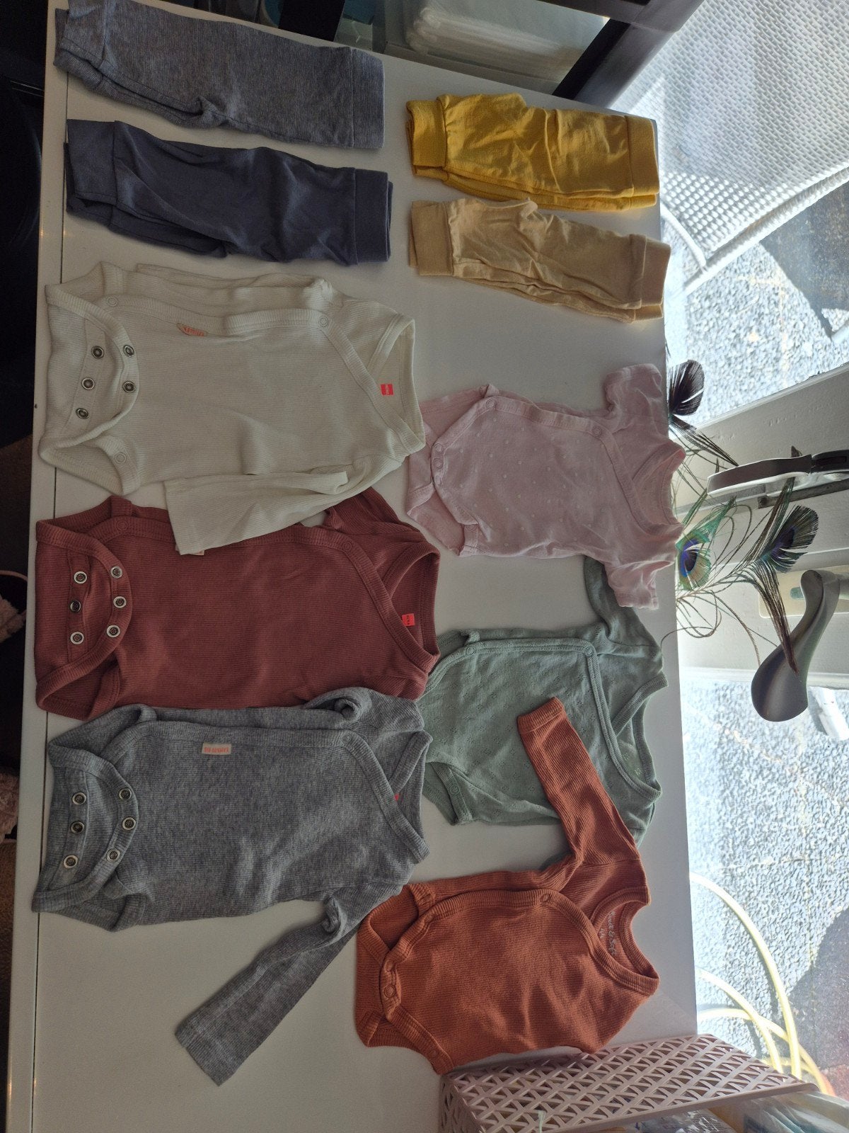 6 rompers maat 44 3 Hema meegroeirompers en 4 broekjes, Ophalen of Verzenden, Jongetje of Meisje