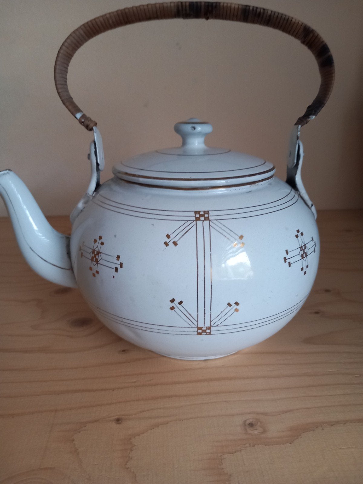 Unieke Antieke Keramische Chocolade ketelJugendstil 1910/20, Ophalen of Verzenden