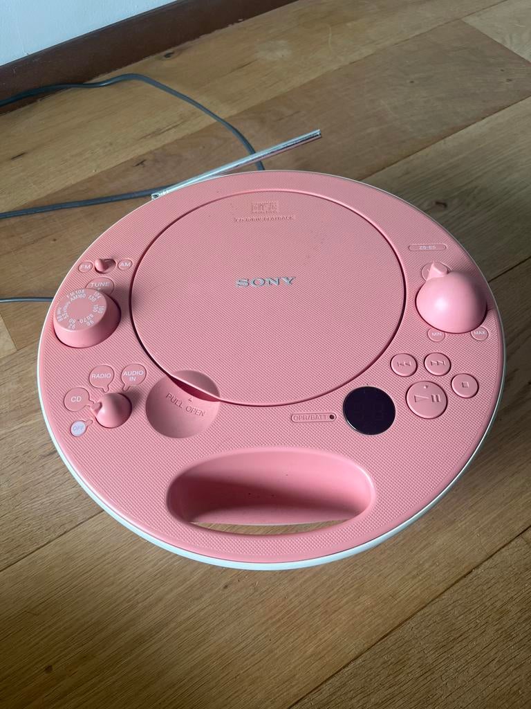 Roze Sony CD-speler/radio, Ophalen, Gebruikt, Sony