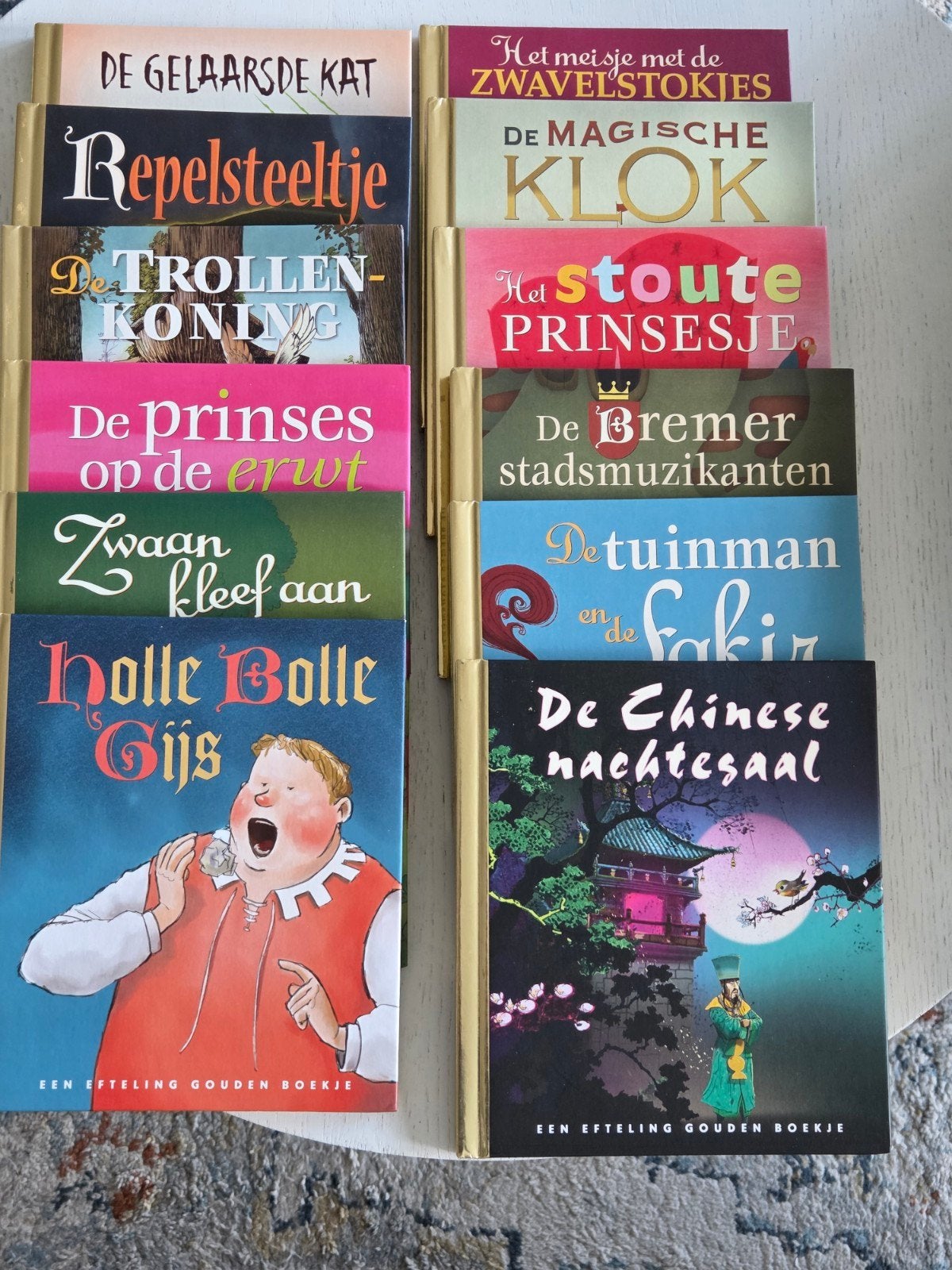 12 Gouden Sprookjesboeken vd Efteling 2016, Verzamelen, Efteling, Ophalen of Verzenden, Zo goed als nieuw, Overige typen