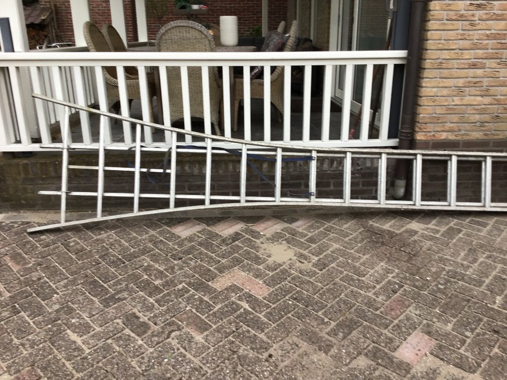 Ladder 2x3,5 mrt, Ophalen, Gebruikt, Ladder, 4 meter of meer