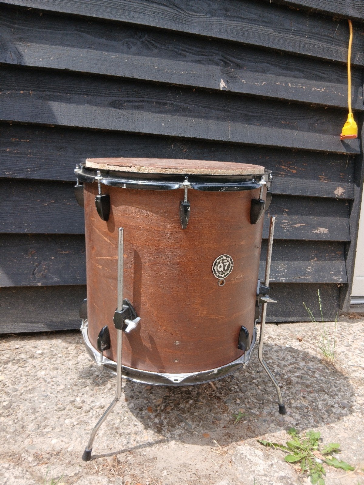Unieke bijzettafel van gerecycled drumstel - One of a Kind, 45 tot 60 cm, Minder dan 55 cm, Gebruikt, Vintage, Industrieel, Upcycled