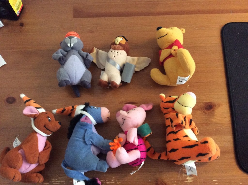 winnie de poeh knuffels. mc donalds set van 7, Verzamelen, Ophalen of Verzenden, Winnie de Poeh of vrienden, Gebruikt, Knuffel