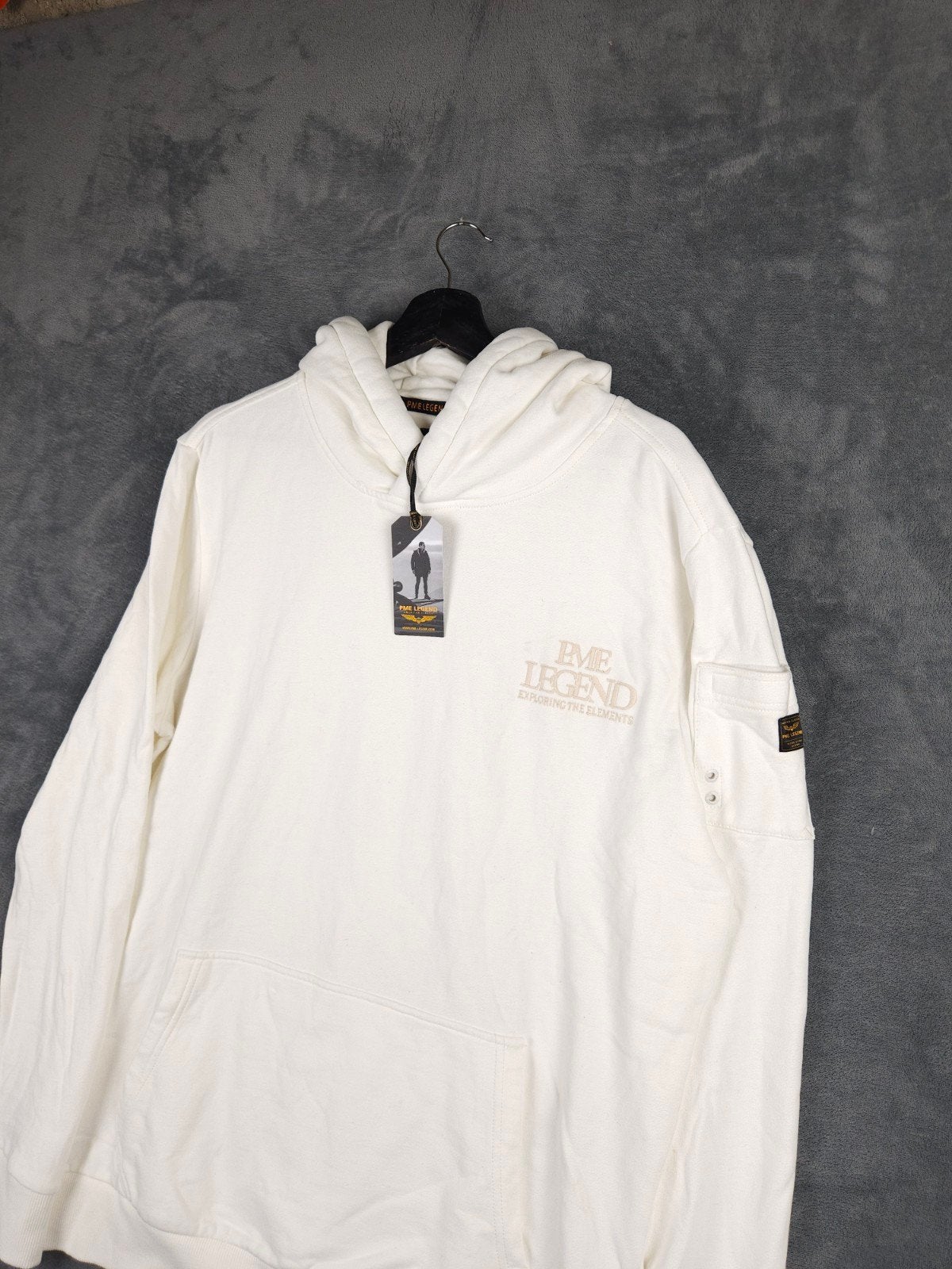 Pme Legend Hoodie XL Trui Wit American Classic Sweater, Maat 52/54 (L), Verzenden, ., Wit